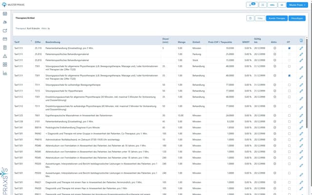 Artikel erfassen Screenshot