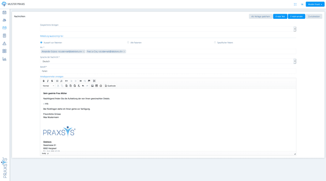 Nachrichten Screenshot