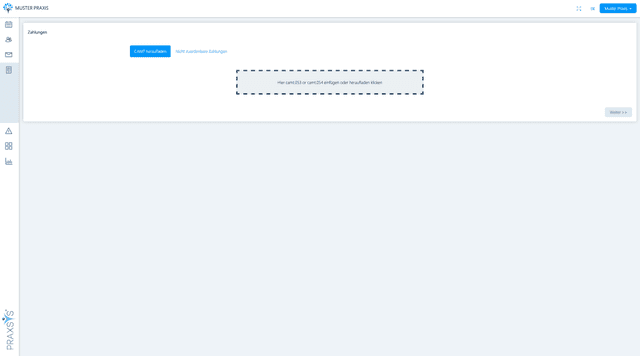 Zahlungen erfassen Screenshot