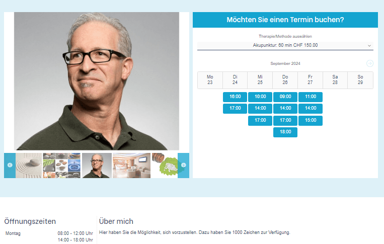 Asano Expert-Profil einer Therapiepraxis